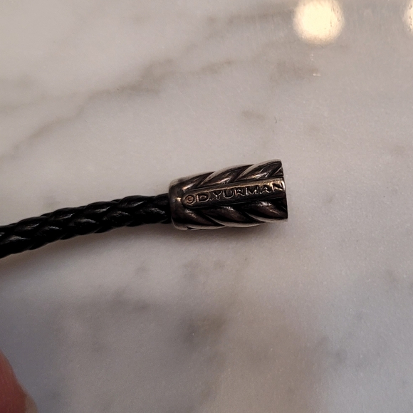 ***SOLD*David yurman Onyx braided leather bracelet - Picture 10 of 10